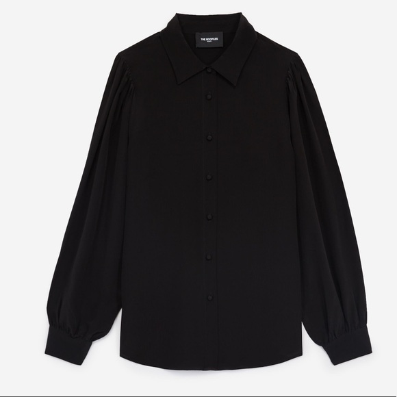 The kooples black silk button up - Picture 3 of 5